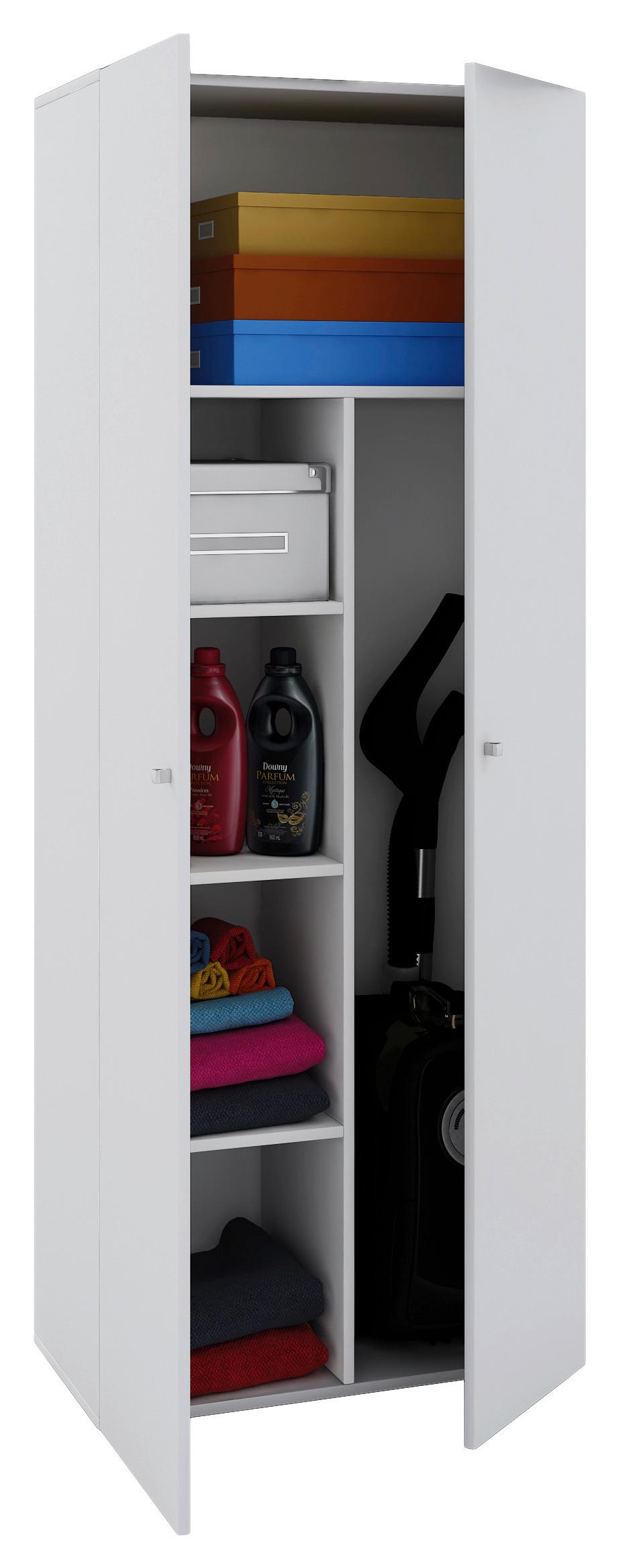 Mehrzweckschrank Vandool Weiß BxH: 70x178 cm - Weiß, Basics, Holzwerkstoff (70/178/40cm) - MID.YOU