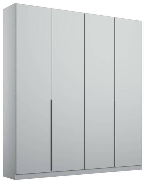 Drehtürenschrank 181 cm Alabama, Seidengrau - Hellgrau, MODERN, Holzwerkstoff (181/229/54cm)