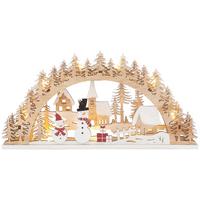 LED-Dekoleuchte Village - Rot/Schwarz, MODERN, Holz/Kunststoff (30/5/14,5cm) - James Wood
