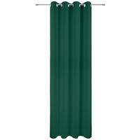 Ösenvorhang Caro - Dunkelgrün, KONVENTIONELL, Textil (140/175cm) - Ondega