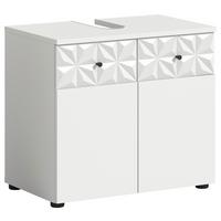 Waschbeckenunterschrank Prisma Weiß B: 60 Cm - Weiß, MODERN, Holzwerkstoff (60/54/37cm) - MID.YOU