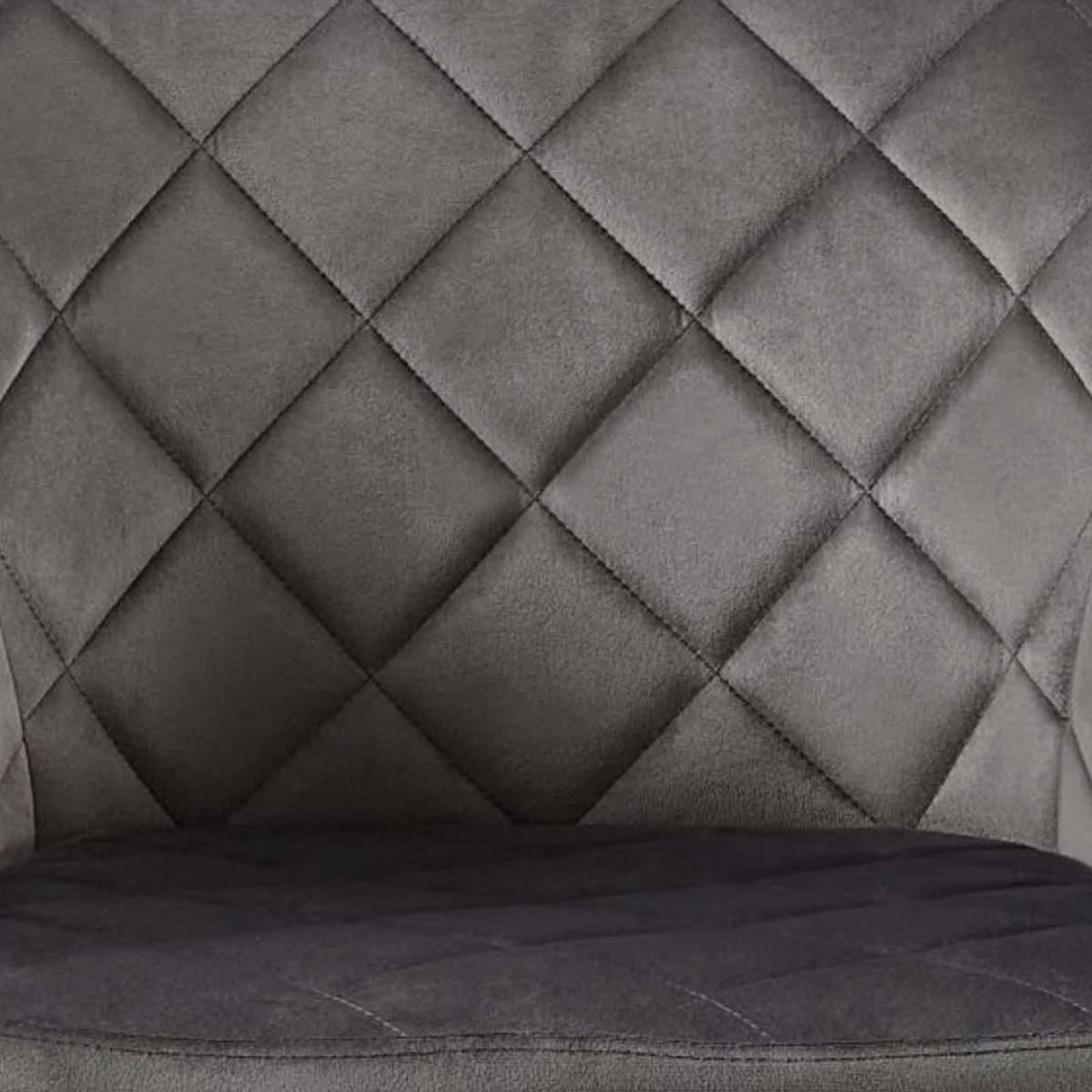 Négylábú Szék Patti - fekete/szürke, Konventionell, textil/fém (56/81/60,5cm)