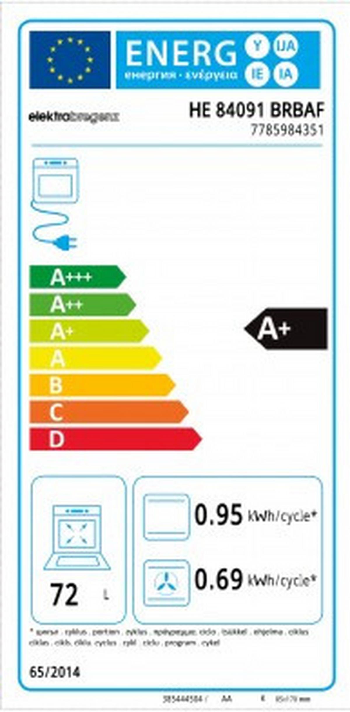 Herdset He84091brbaf              -Eb- - Schwarz, Basics, Metall (59,4/59,5/56,7cm) - Elektra Bregenz