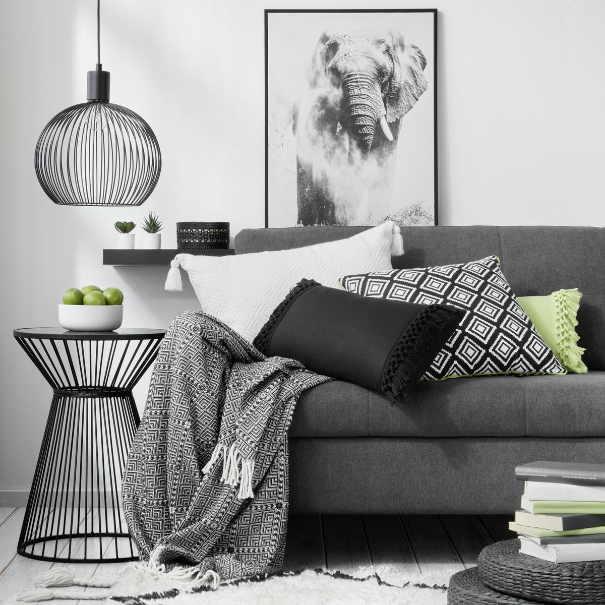 Deka Samira, 130/170 cm, černá - černá/přírodní barvy, Lifestyle (130/170cm) - Modern Living