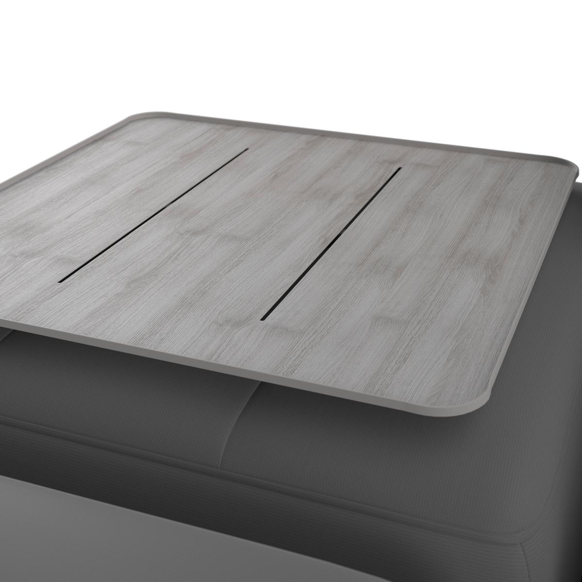 TERASOVÁ SEDACIA SÚPRAVA MARA - čierna/sivá, Modern, kov/textil (186/61/76,5cm) - Bessagi Garden