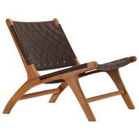 Sessel Rike - Braun, Design, Holz/Textil (65/69/77cm) - Livetastic
