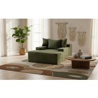 Bigsofa Lunaris Grün B: 125 Cm - Grün, Design, Textil (125/63/170cm) - P & B