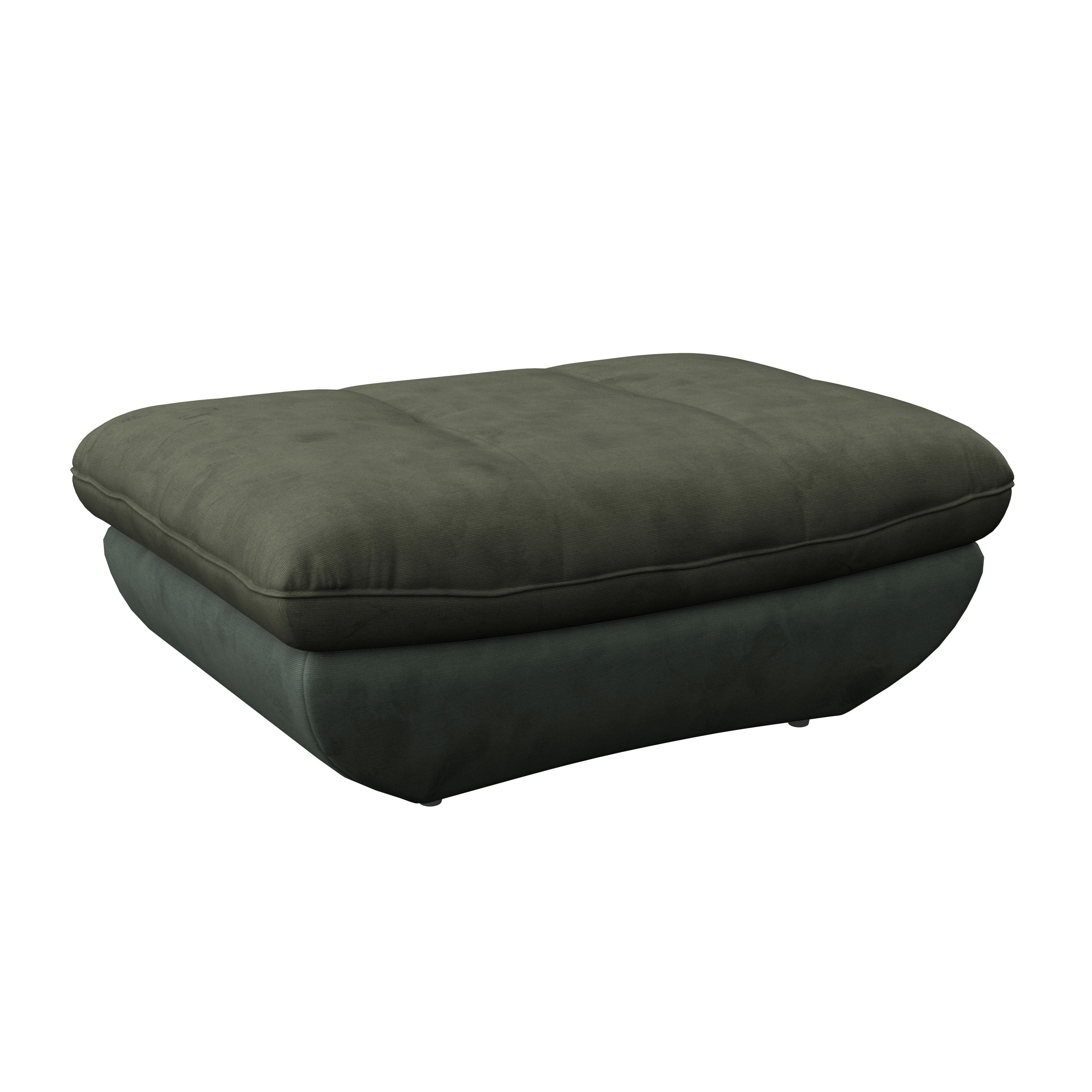 TABURETKA PARK - čierna/tmavozelená, Modern, textil/plast (107/75cm) - Luca Bessoni