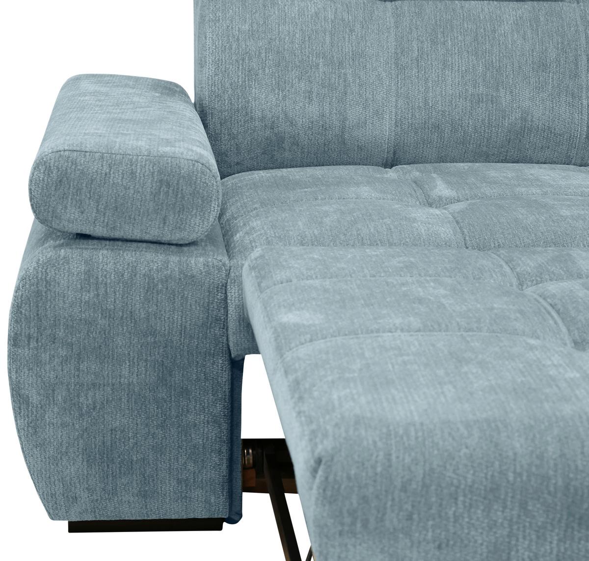 Rohová sedačka VEGAS, pravá, mátově zelená žinylka - černá/mátově zelená, Design, dřevo/textil (294/173cm)