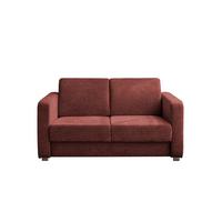 Schlafsofa Mia Mikrofaser, Koralle, B: 159 cm - Chromfarben/Koralle, Basics, Textil (159/88/87cm) - Livetastic
