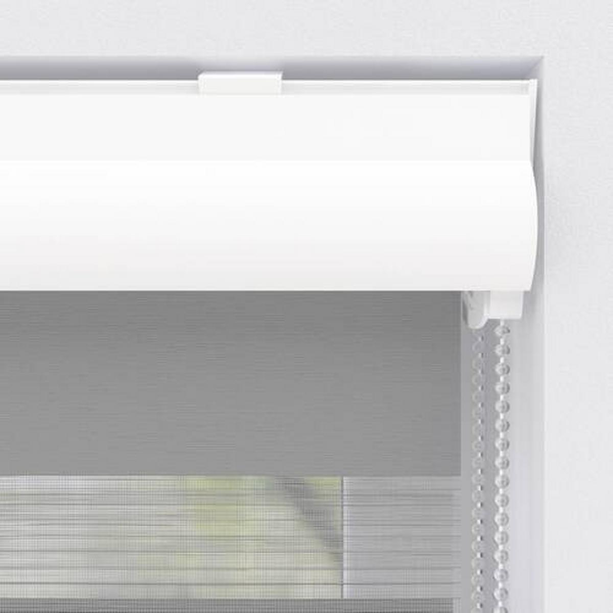 Doppelrollo Doppel-Rollo K.28mm Tl - Grau, KONVENTIONELL, Textil (40/175cm)