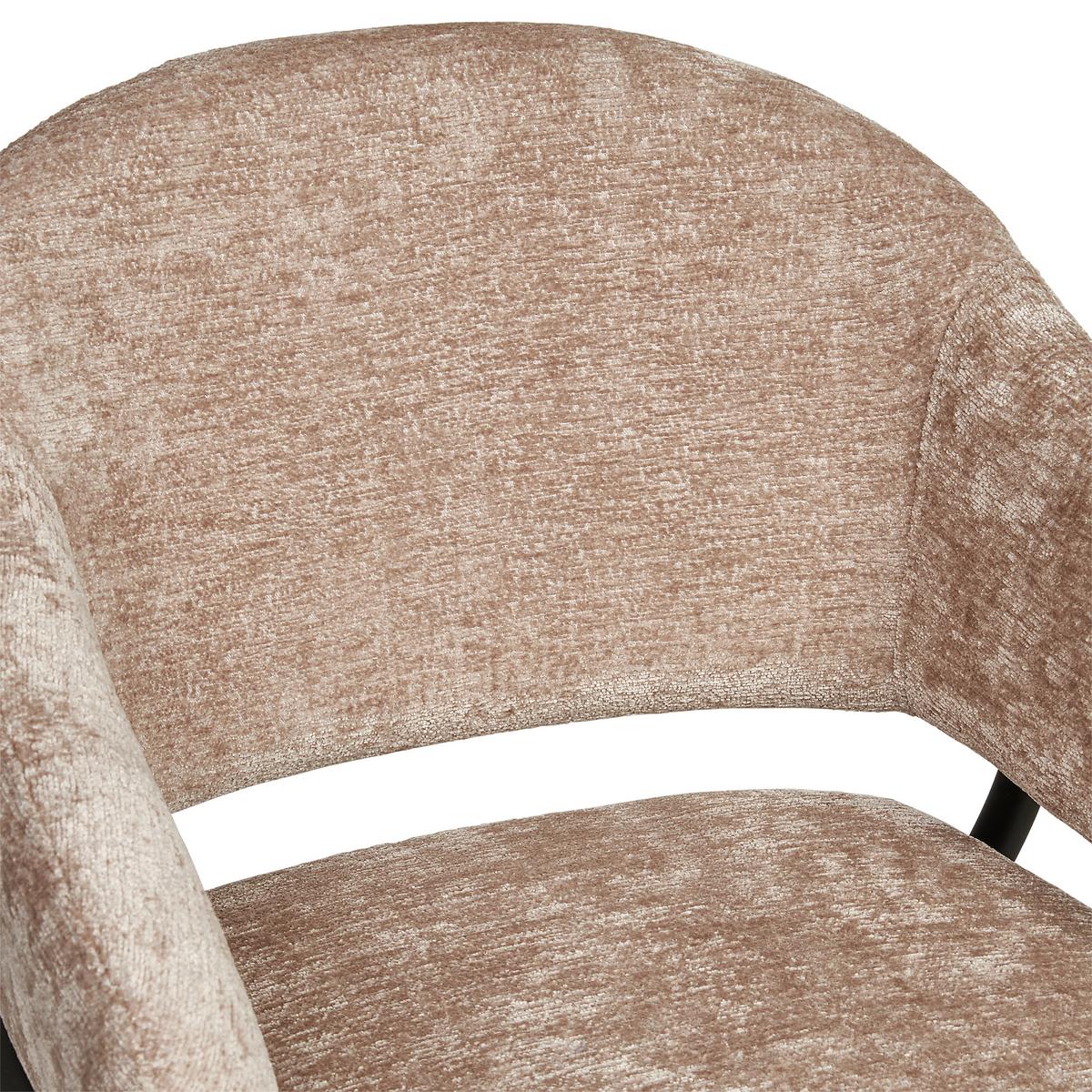 Armlehnstuhl Nova Mikrofaser Beige, B: 60 Cm - Beige/Schwarz, KONVENTIONELL, Holz/Textil (60/80/62cm) - MID.YOU