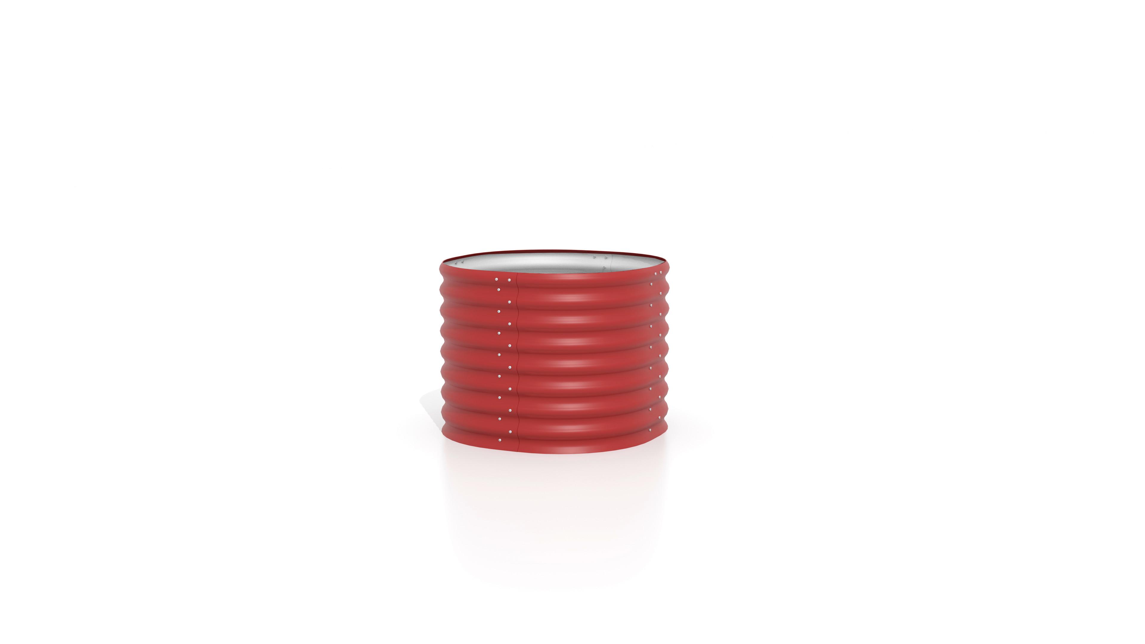 Hochbeet Stahl Vita 630 82,1x63x82,1 Cm Rot - Rot, Basics, Metall (82,1/63/82,1cm)