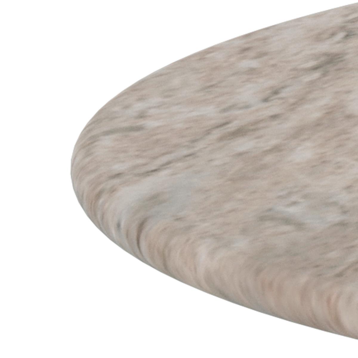 KONFERENČNÝ STOLÍK FERROL - sivá, Design, kov/kameň (80/42cm) - MID.YOU