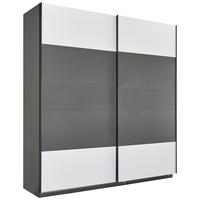 Schwebetürenschrank B: 228cm Ondega Anthrazit/Weiß - Anthrazit/Weiß, KONVENTIONELL, Holzwerkstoff (227,8/242,2/61cm) - Ondega