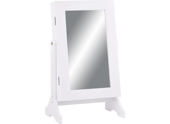 Skříňka Na Bižuterii Ela - bílá, Moderní, dřevěný materiál/sklo (35/60/23,3cm) - MÖMAX modern living Skříňka Na Bižuterii Ela - bílá, Moderní, dřevěný materiál/sklo (35/60/23,3cm) - MÖMAX modern living