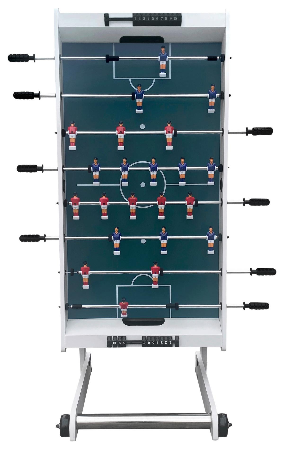 Tischfußball C040.103.11 - Weiß, KONVENTIONELL, Holz/Kunststoff (61/81/122cm) - Ambia Garden