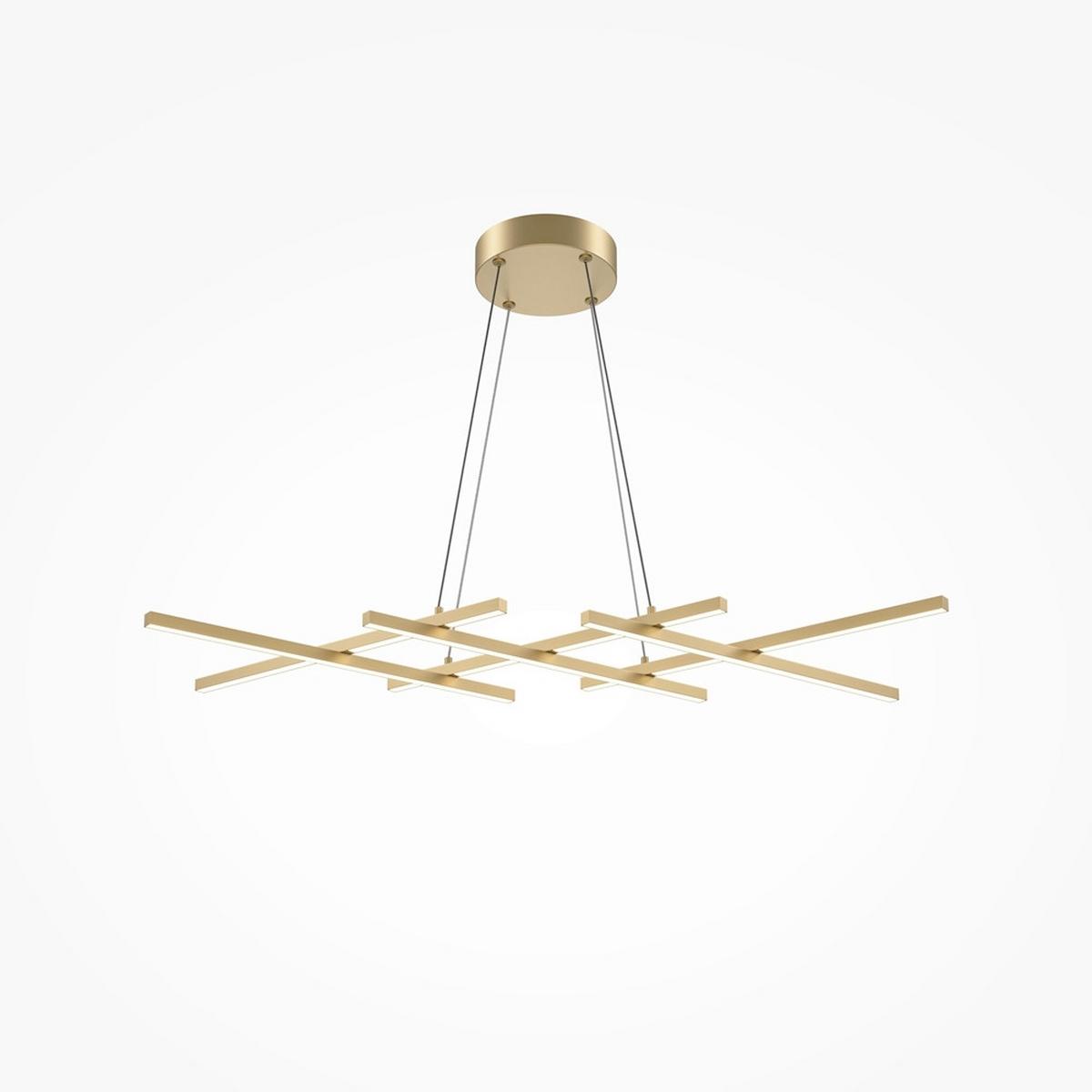 Pendelleuchte Halo - Messingfarben, MODERN, Metall (103,5/30/25,7cm) - MAYTONI