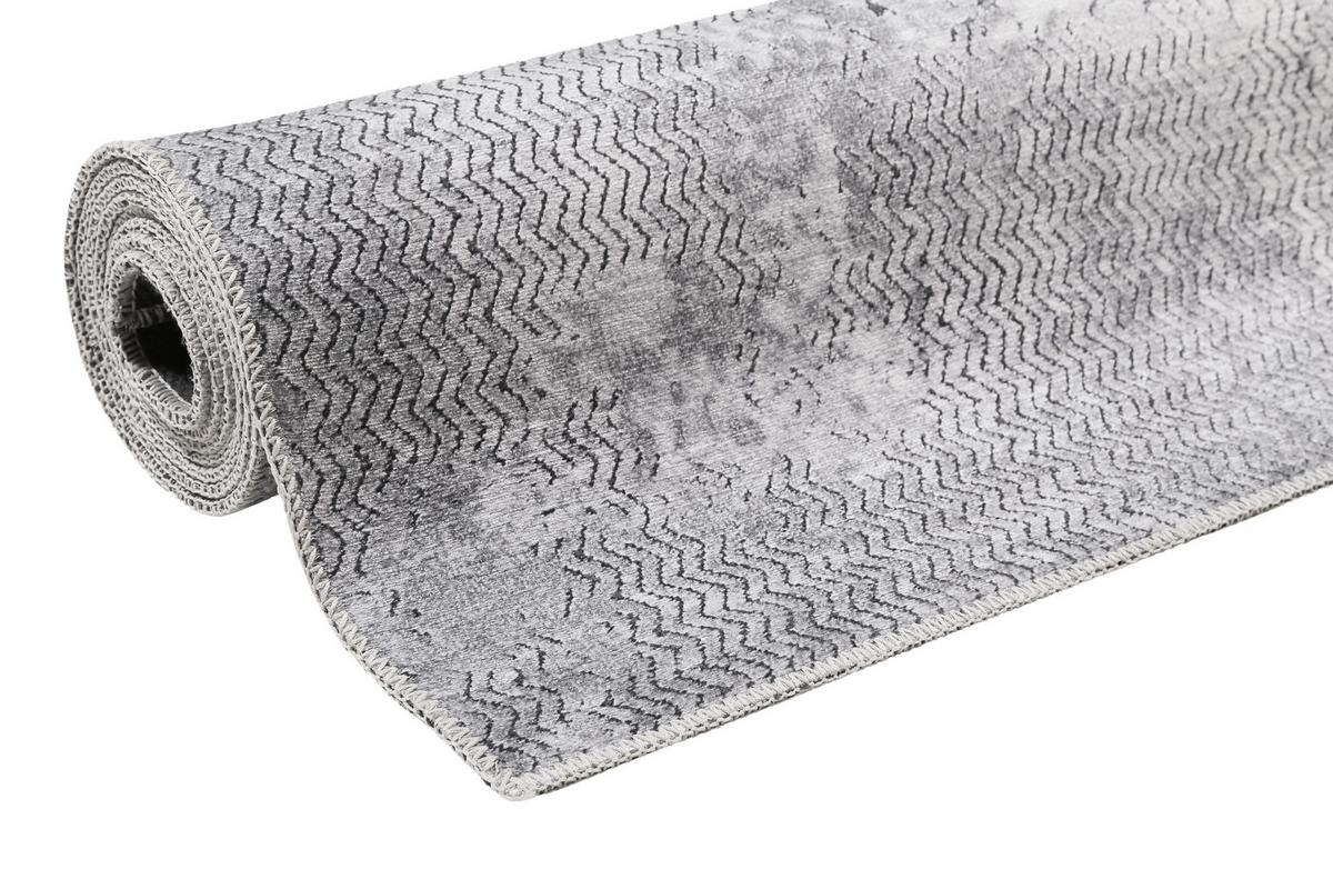 Webteppich Grau Radiate 80x150 cm - Grau, Design, Textil (80/150cm) - WECON HOME