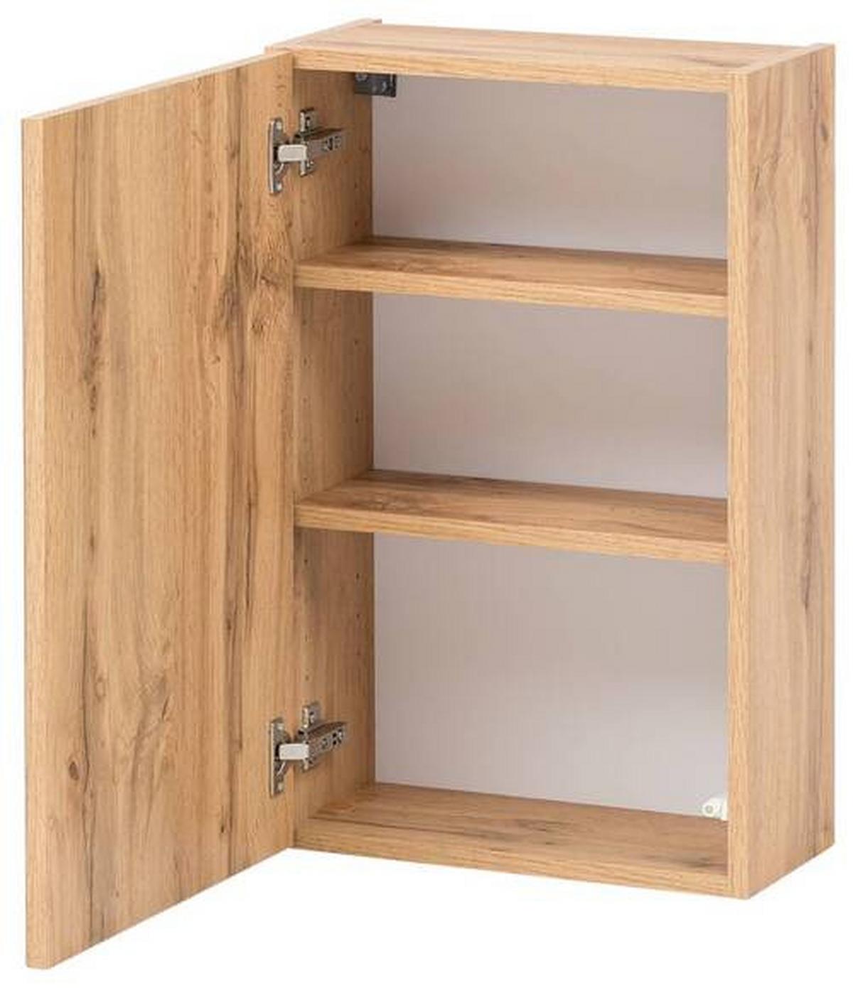 Badmöbel-Set 6-Tlg. inkl. LED Helsinki, Weiß/Eiche - Eichefarben/Weiß, KONVENTIONELL, Glas/Holzwerkstoff (160cm) - Held