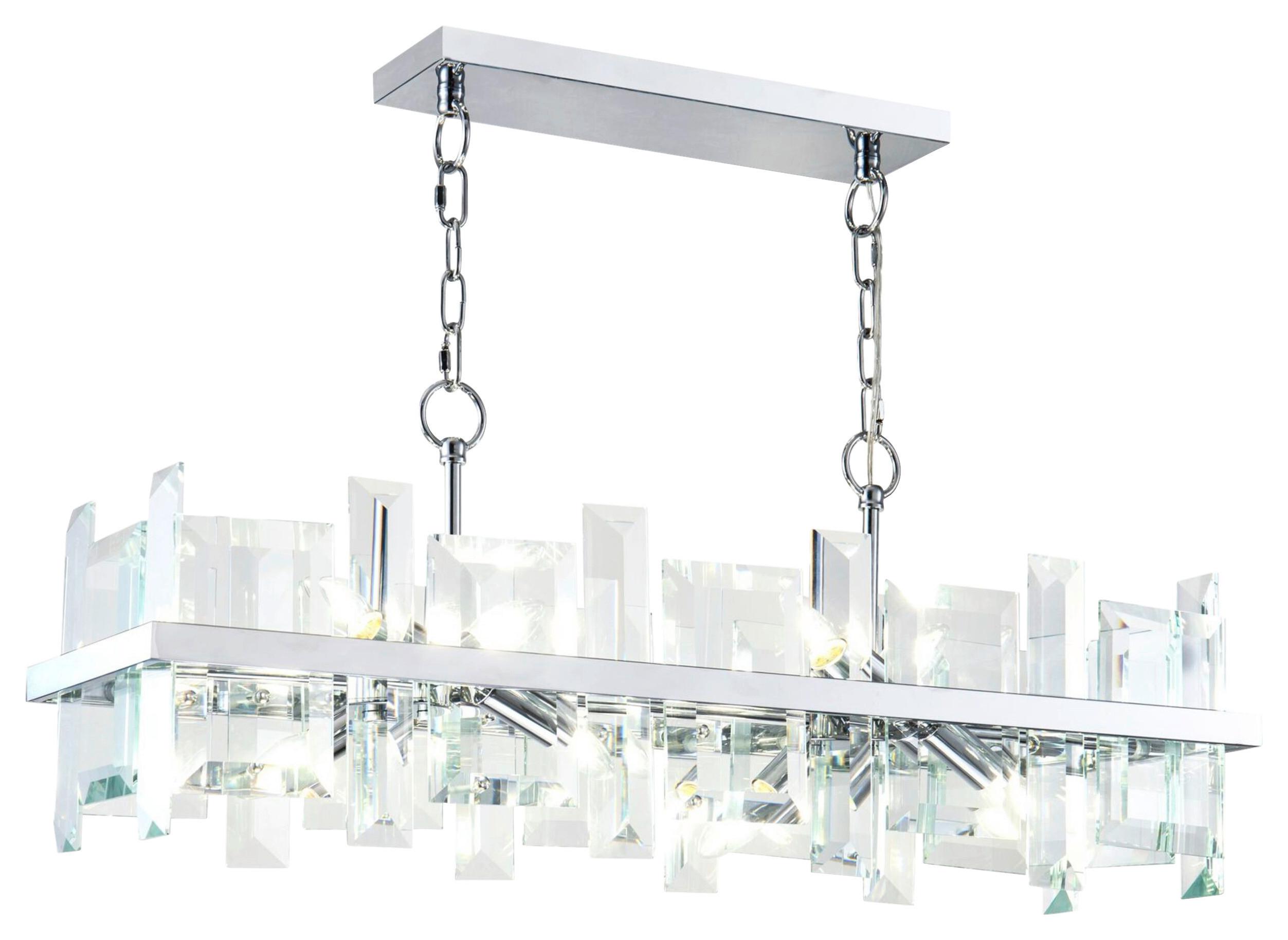 PENDELLEUCHTE CEREZO - Chromfarben, Basics, Glas/Metall (85,5/34/26,5cm) - MAYTONI