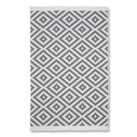 RUČNĚ TKANÝ KOBEREC Inaya 2, 120/170cm - bílá/antracitová, Moderní, textil (120/170cm) - Mömax