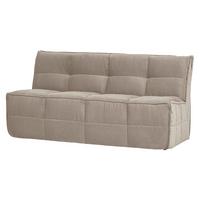SITZBANK Cluster Taupe B: 164cm - Taupe/Schwarz, MODERN, Textil (164/86/75cm) - Livetastic