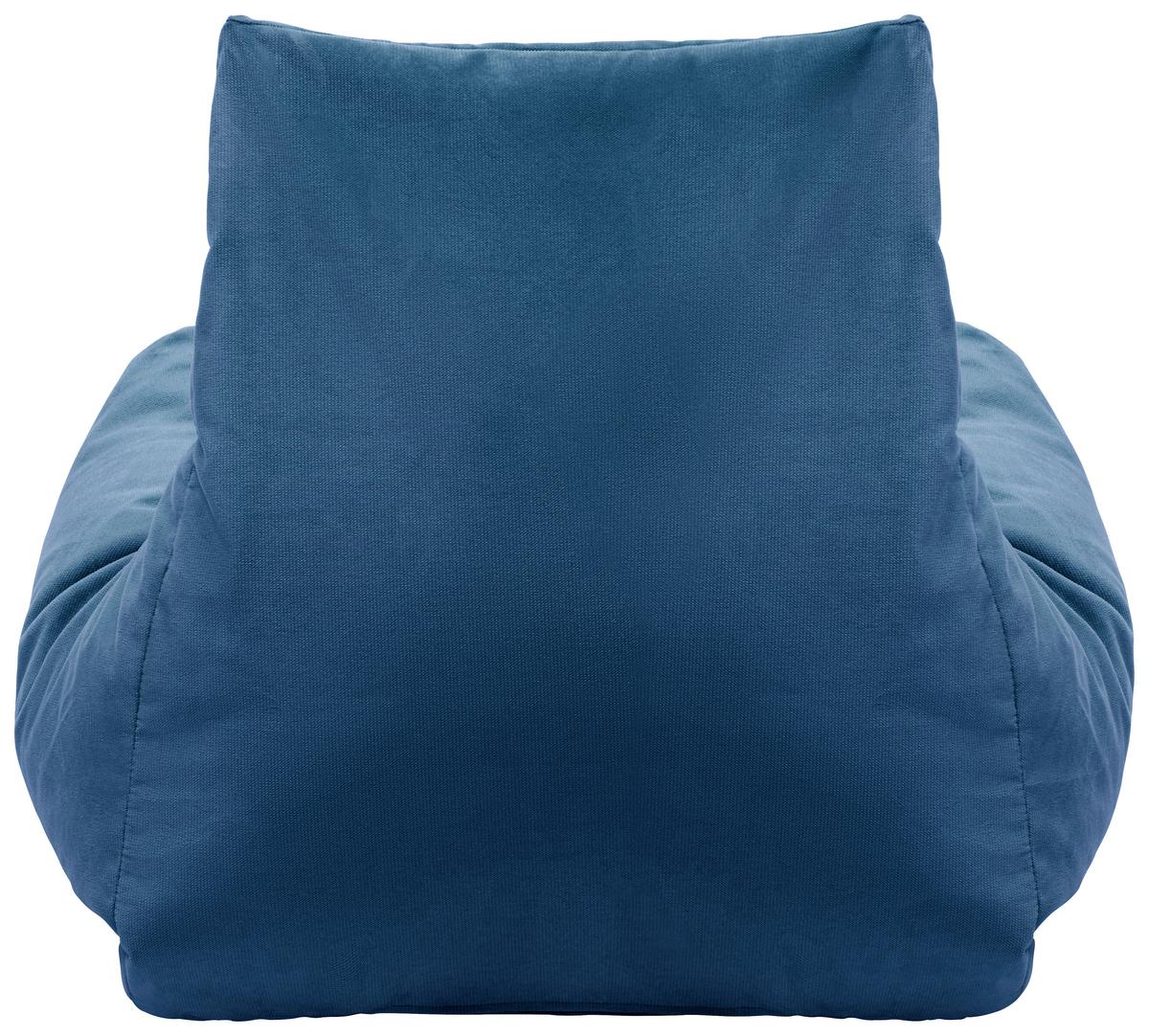 Sedací vak modrý - modrá, textil (70/55/70cm) - Modern Living