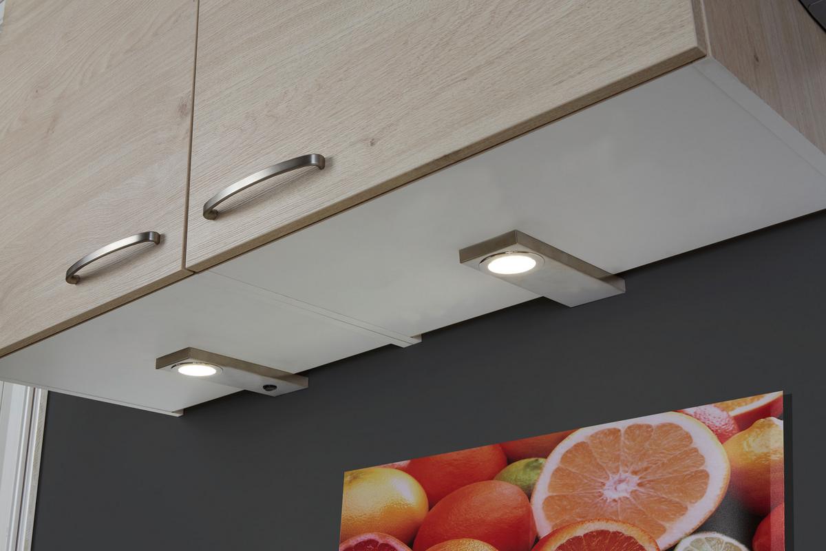 Unterbauleuchte 3x Led 1,6 W Edelstahl - Grau, MODERN, Metall (76/41/23cm)