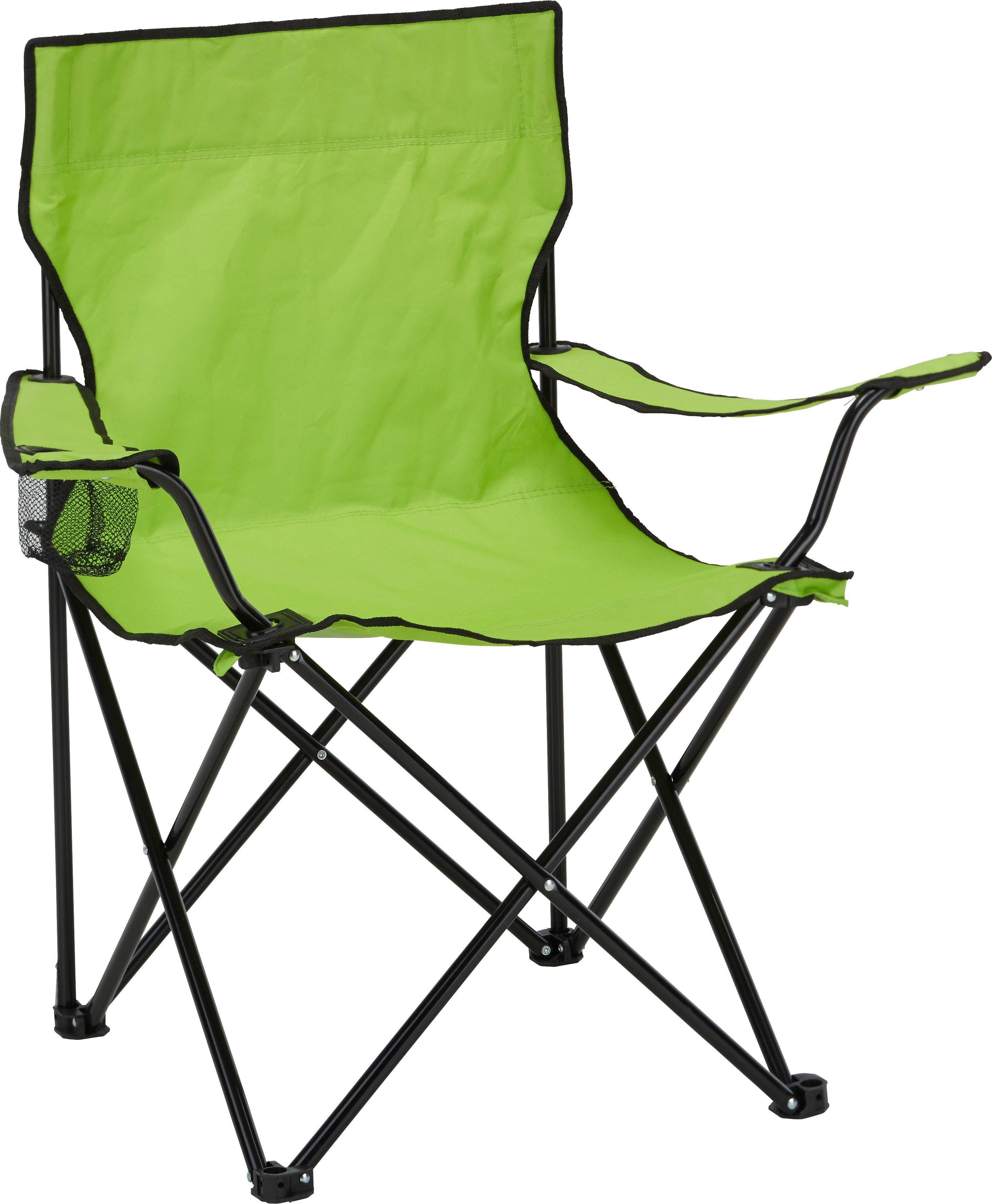 Kempingszék Liv - Zöld/Fekete, konvencionális, Műanyag/Fém (80/80/50cm) - Ombra