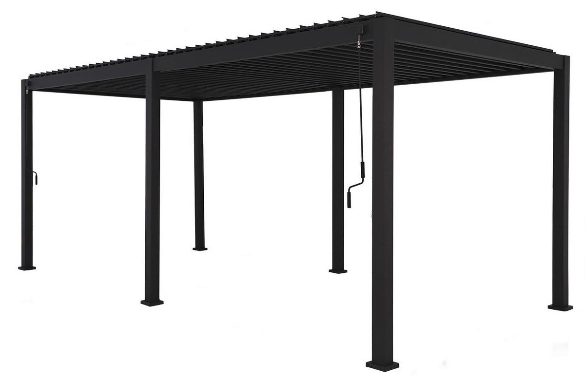 Pergola Classic Anthrazit 3x6 - Anthrazit, MODERN, Metall (600/250/300cm) - Gardenson