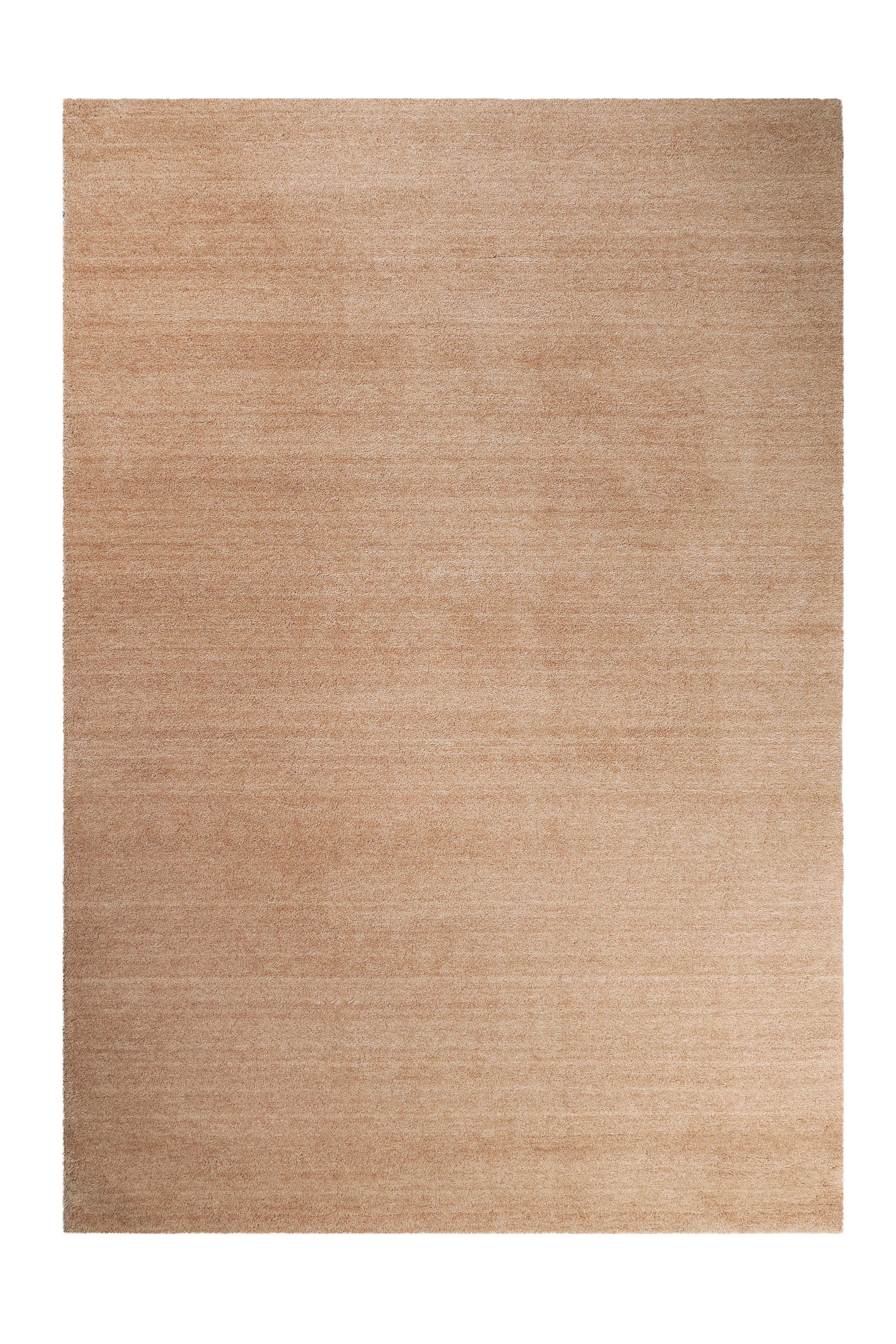 Hochflor Teppich Hellbraun Loft 70x140 cm