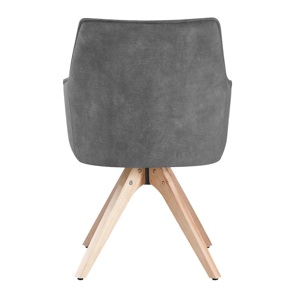 ŽIDLE S PODRUČKAMI LISA - světle šedá/přírodní barvy, Konvenční, dřevo/textil (62/83/63cm)