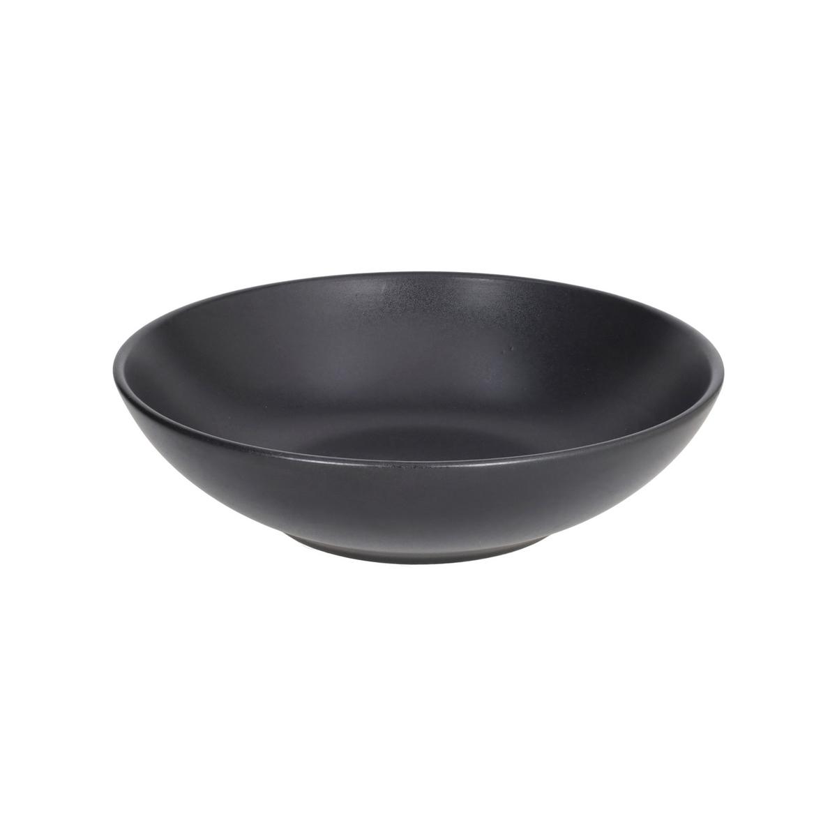 Tafelservice Melindi Keramik 6 Personen Schwarz/weiß - Schwarz/Weiß, Keramik - Tognana