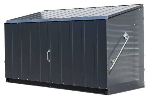 Geräteschrank Storeguard Aufbewahrungsbox - Anthrazit, Basics, Metall (89/113/196cm)