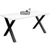 Esstisch Alex Schwarz, Weiß - Schwarz/Weiß, MODERN, Holzwerkstoff/Metall (140/90/78cm) - Livetastic