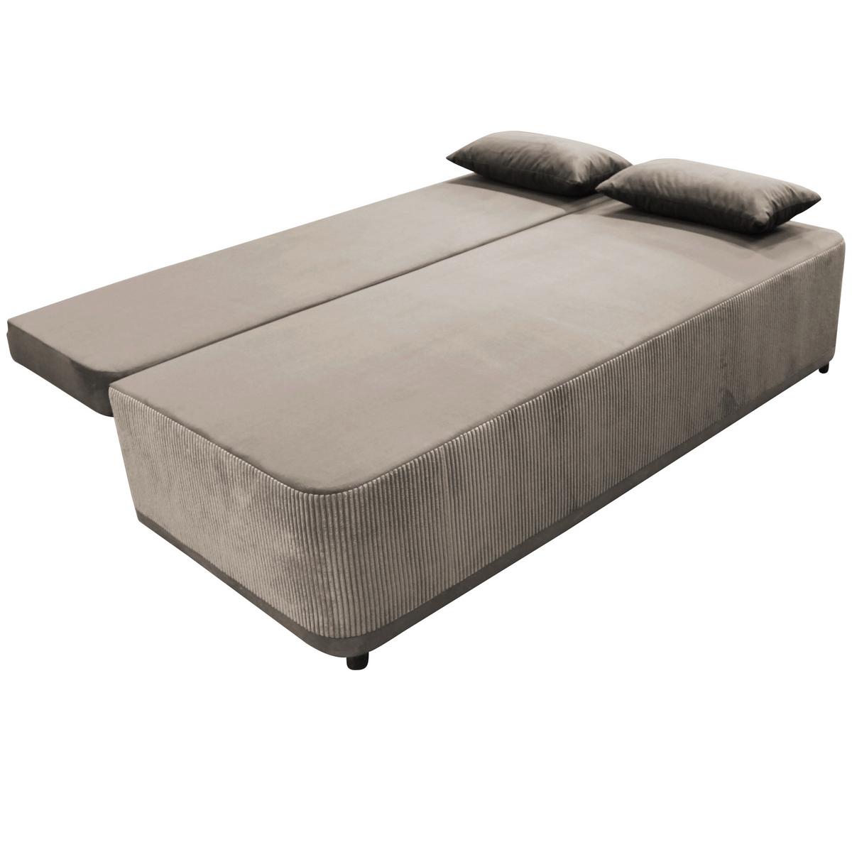 Schlafsofa Stella Braun B: 197 cm - Schwarz/Braun, Design, Textil (197/90/83cm) - MID.YOU