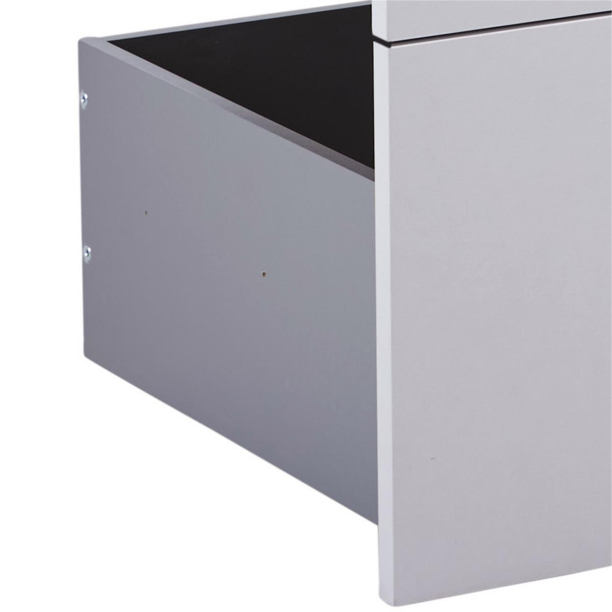 Fiók Szett Unit - világosszürke, Modern, faalapú anyag (91/83/47cm) - Ondega