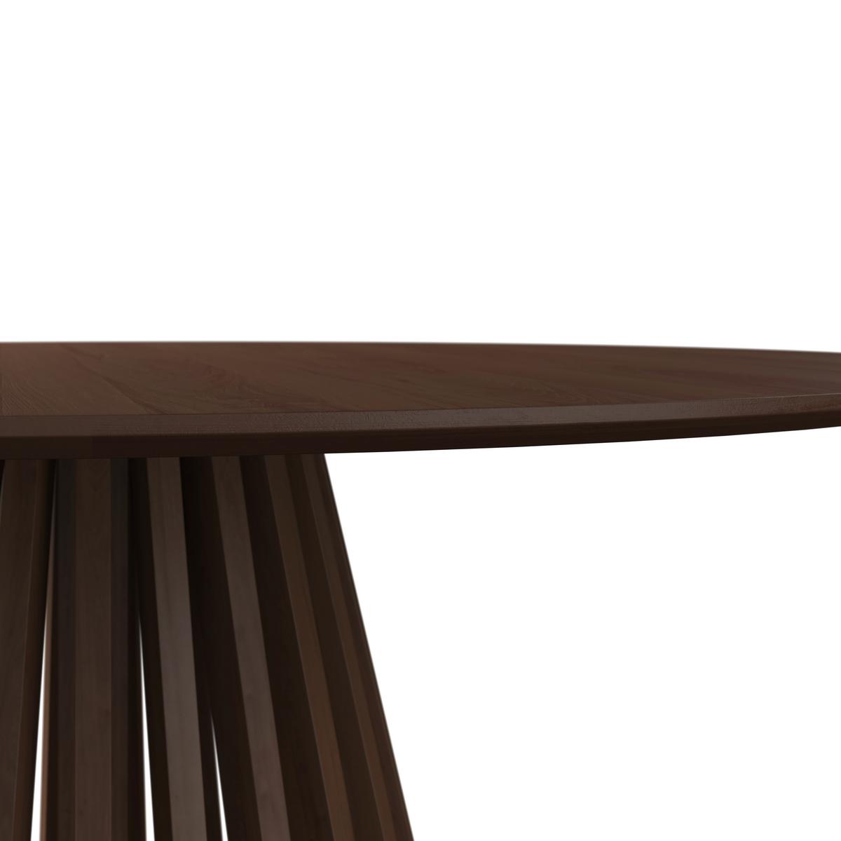 Jídelní stůl ENNIO 120 - barvy vlašských ořechů, Moderní, kov/dřevo (120/75cm) - Bessagi Home