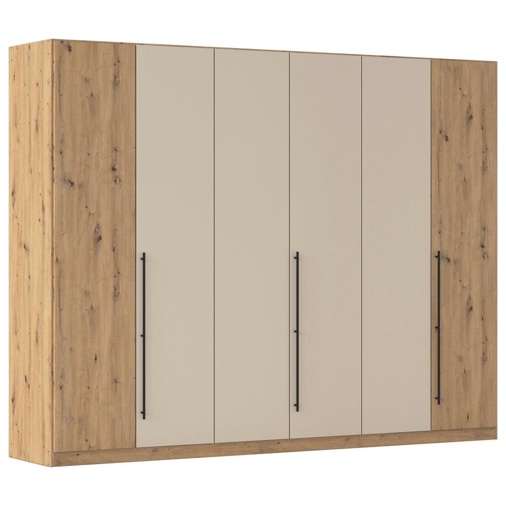 Kleiderschrank Safari Champagner/Eiche D. B: 271 cm