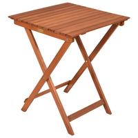 Gartentisch klappbar Porto Echtholz L: 60 cm - Naturfarben, KONVENTIONELL, Holz (60/74/60cm) - Gardenson