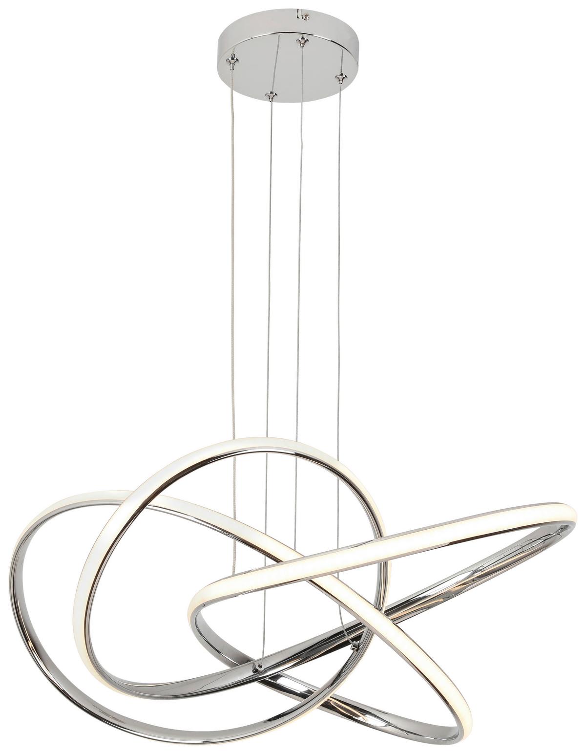 LED závesné svietidlo Lenore, max. 36 Watt - chrómová, Modern, kov/plast (60/120cm) - Premium Living