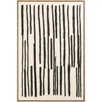 Obraz na plátne Denise, ca. 60/90cm - čierna/prírodná farba, drevo/textil (60/90cm) - Premium Living