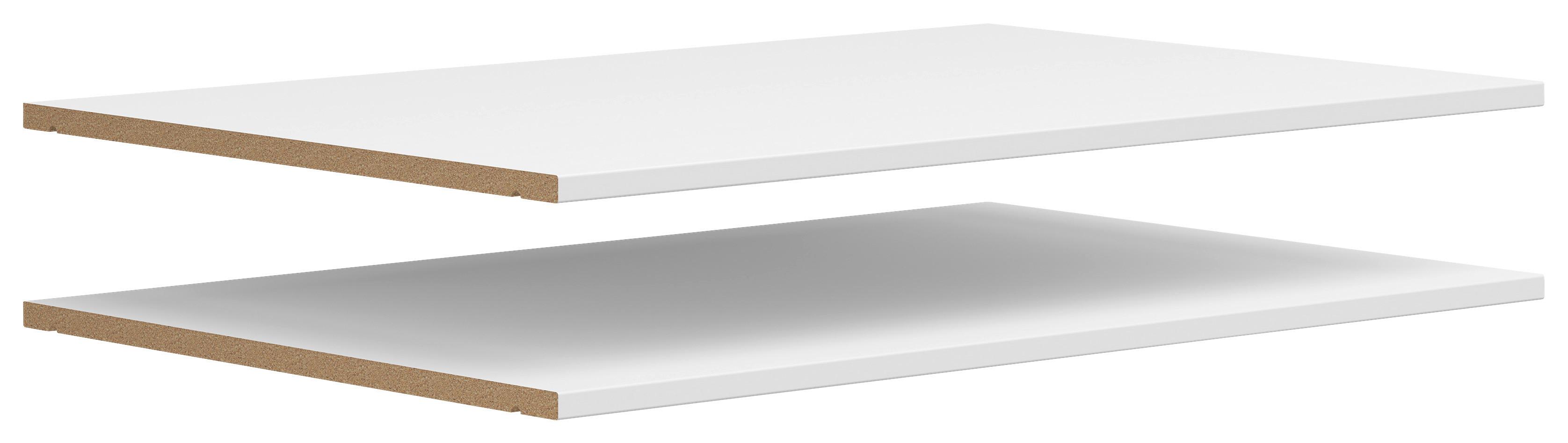 Vkladacia polica MULTISTAURAUM š: 77 cm - biela, Modern, kompozitné drevo (77/3/48cm)