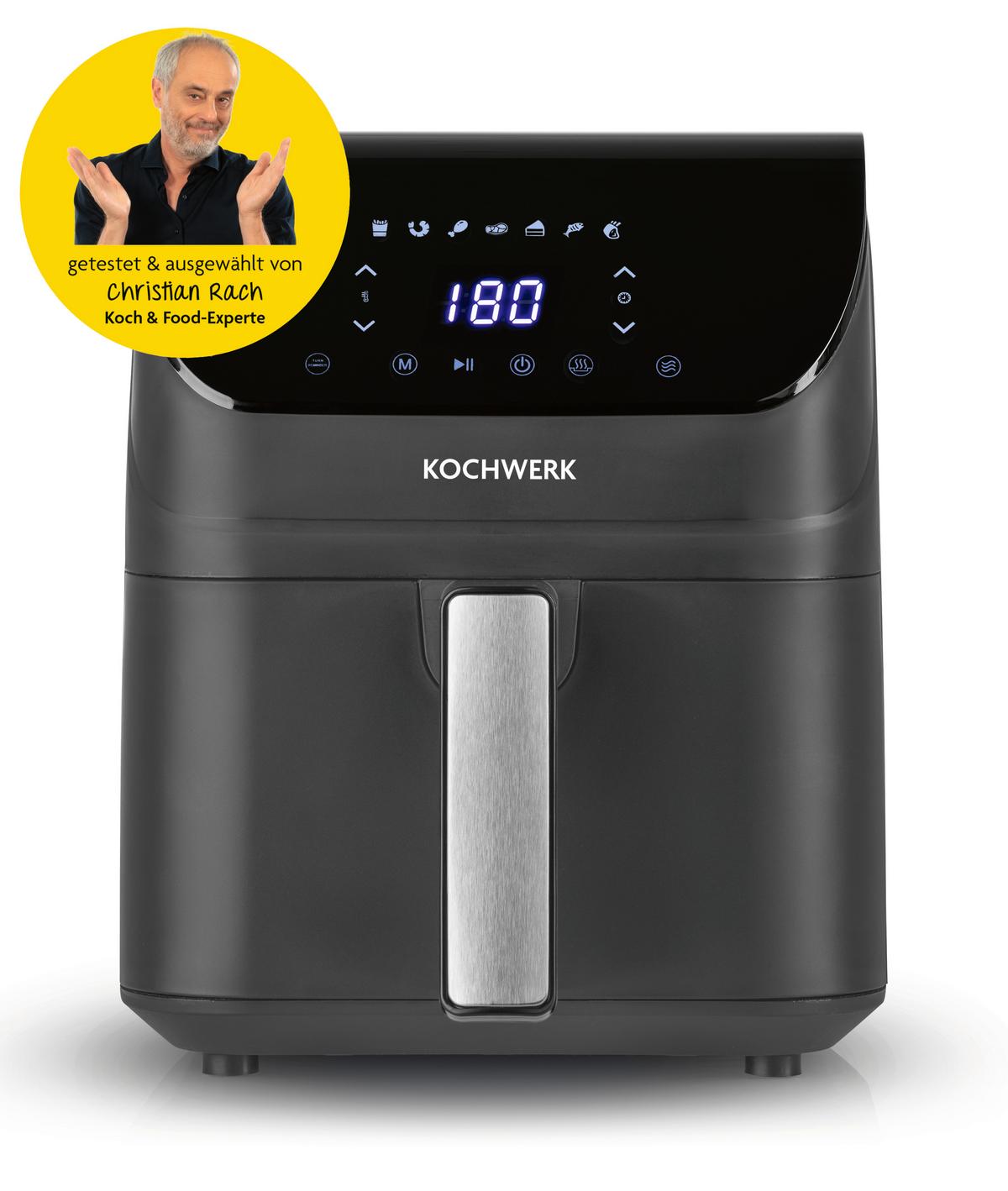 Heißluftfritteuse 14966 Rachs Kochwerk - Anthrazit, Basics, Kunststoff/Metall (34/25/30cm)