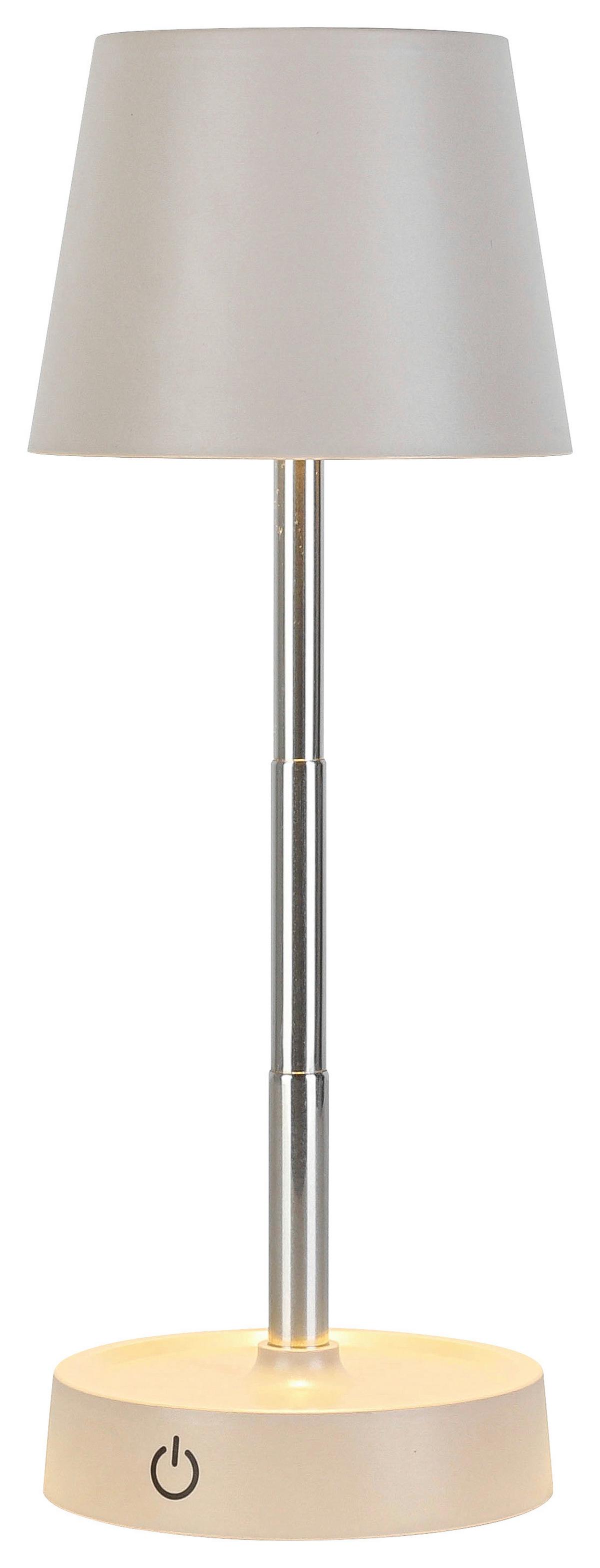 STOLNÍ LAMPA NA BATERIE KLAPPI - pískové barvy, Moderní, kov/plast (10,5/11-28cm) - Mömax