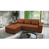 Ecksofa Classic Rostfarben 175x270 cm - Rostfarben/Schwarz, Design, Textil (175/270cm) - MID.YOU