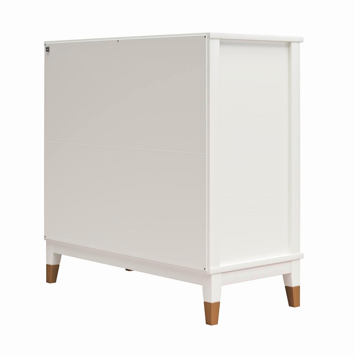 Kommode Westerleigh Weiß B: 84 cm - Weiß, Design, Holzwerkstoff/Metall (84/84/40cm) - MID.YOU