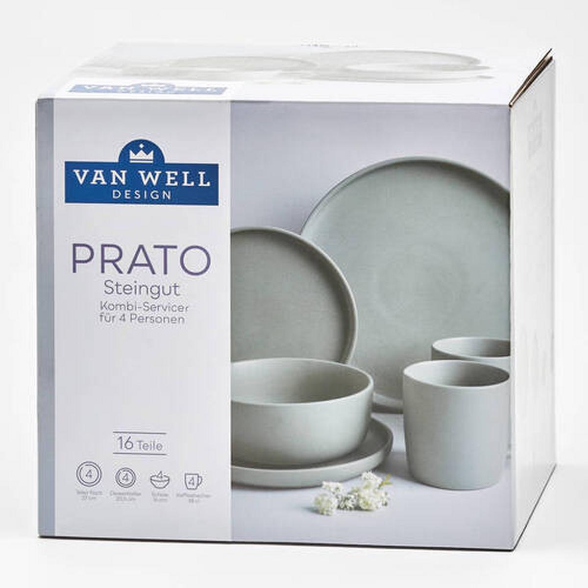 Kombiservice Salbeigrün B: 30 cm - Salbeigrün, KONVENTIONELL, Keramik (30/30/30cm) - Van Well