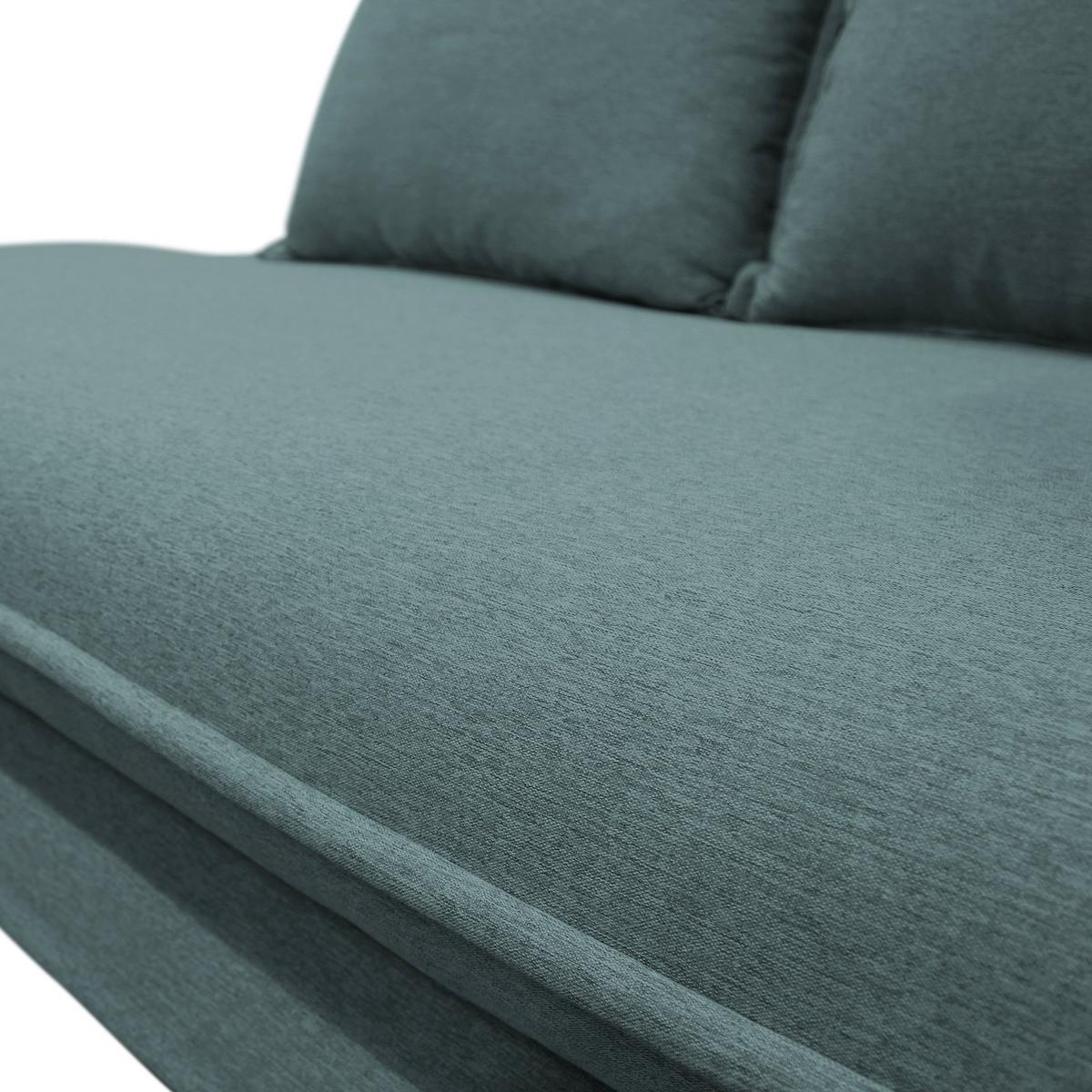 Relaxliege Latte L: 224 cm Petrol mit Bettkasten - Silberfarben/Petrol, Design, Textil (224/84/99/107cm) - MID.YOU
